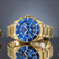Herrenuhr Giewont Chronograph Saphir Gold Blau GW3970-B6