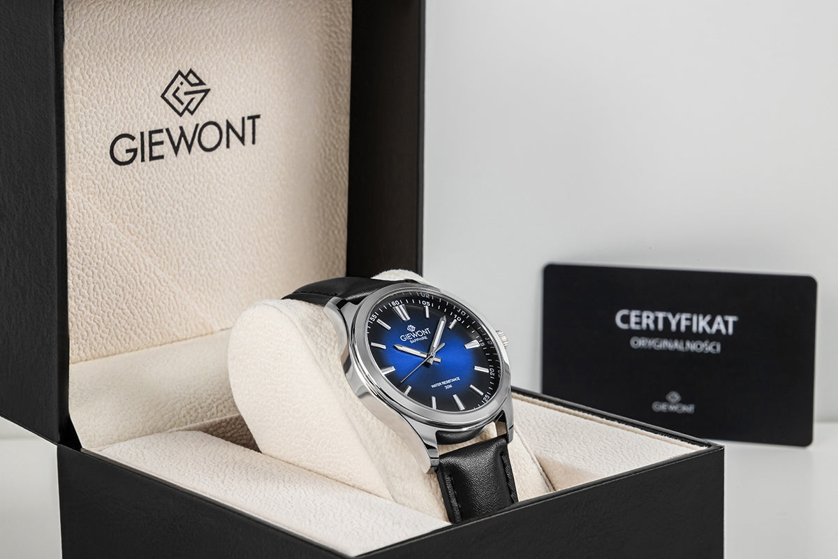 Men's Watch Giewont Elegance Sapphire Black Blue GW5160-A3