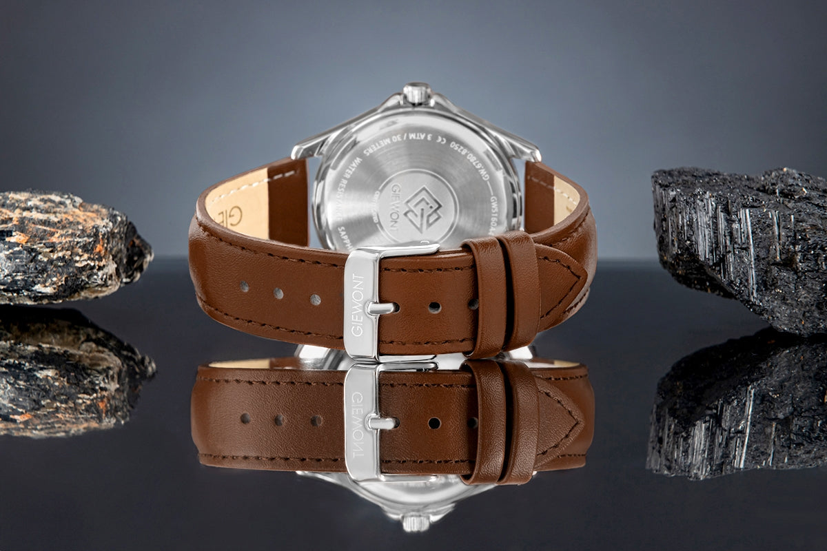 Giewont Elegance Sapphire Men's Watch Brown Blue GW5160-A4
