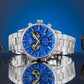 Herrenuhr Giewont Chronograph Saphir Silber-Blau GW4580-B3