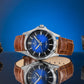 Giewont Elegance Sapphire Men's Watch Brown-Blue GW5160-A7