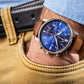 Herrenuhr Giewont Chronograph Saphir Braun-Blau GW5630-A6