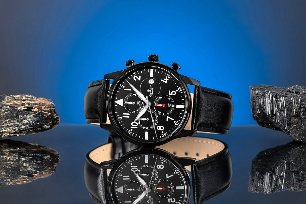 Giewont Chronograph Sapphire Men's Watch Black GW5630-A1