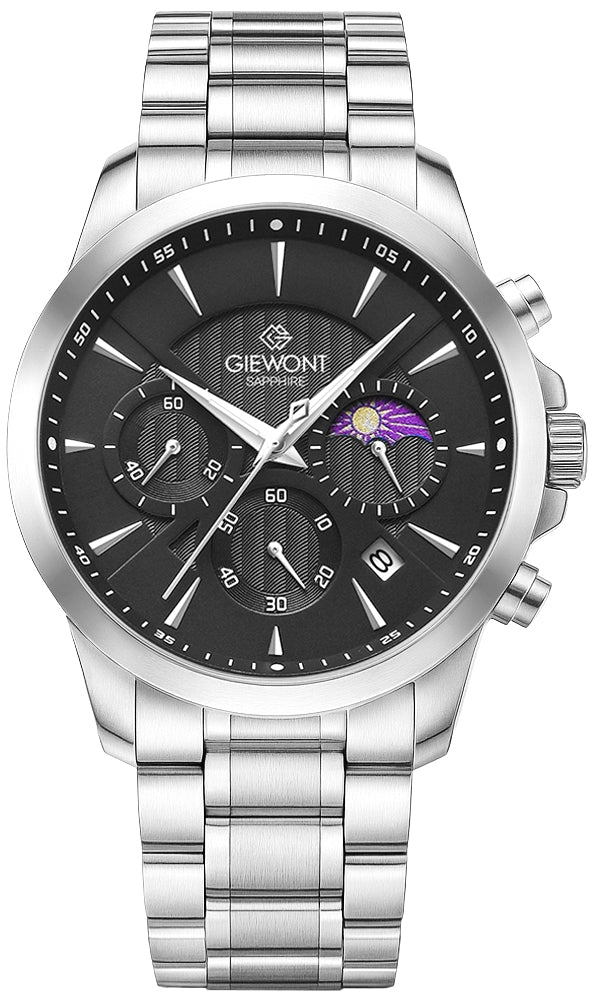 Giewont Chronograph Sapphire Men's Watch Silver GW9460-B2