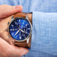 Herrenuhr Giewont Chronograph Saphir Braun-Blau GW5630-A6