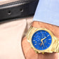 Zegarek Męski Giewont Chronograph Sapphire Złoto Niebieski GW9460-B5