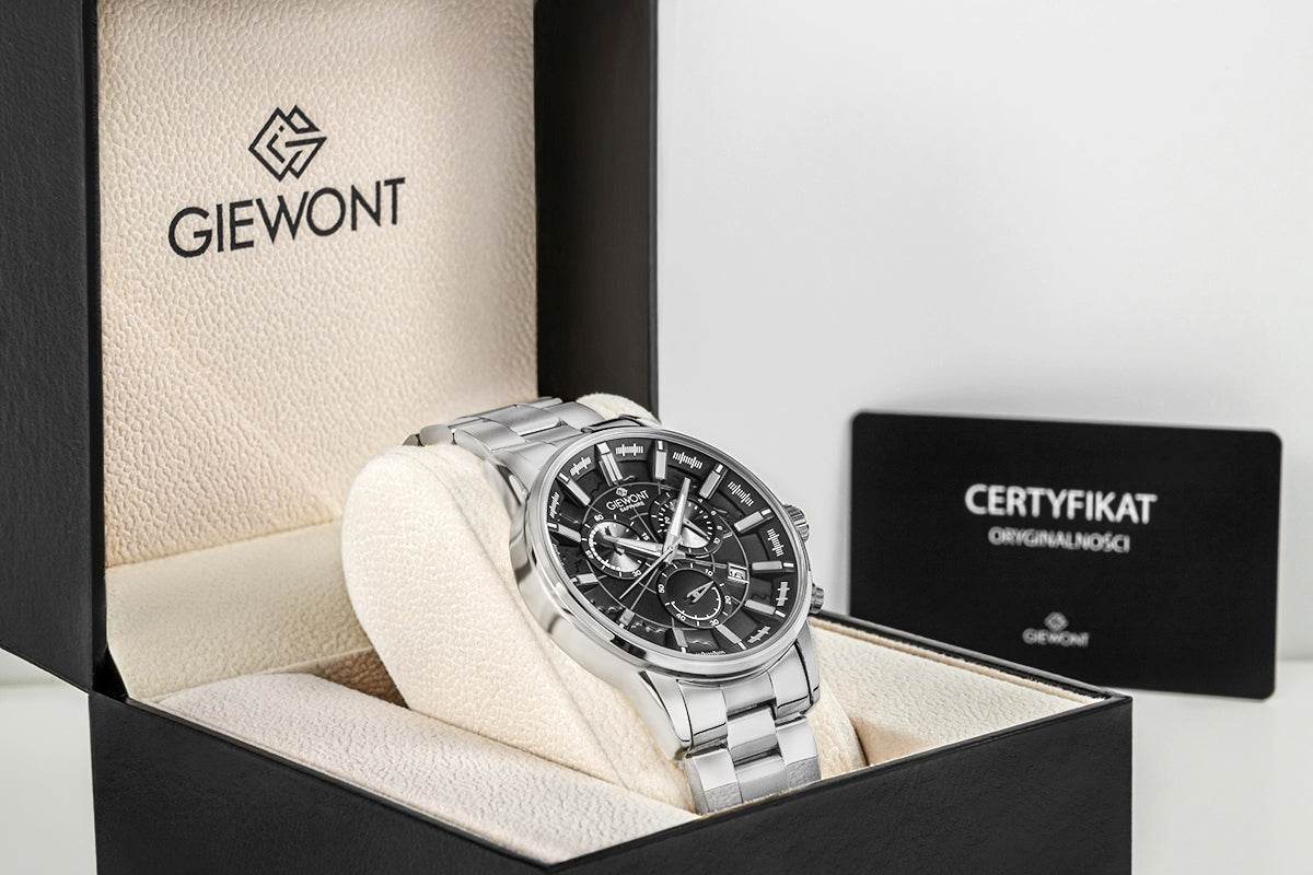 Giewont Chronograph Sapphire Men's Watch Silver GW4580-B2