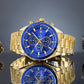 Herrenuhr Giewont Chronograph Saphir Gold Blau GW7290-B6