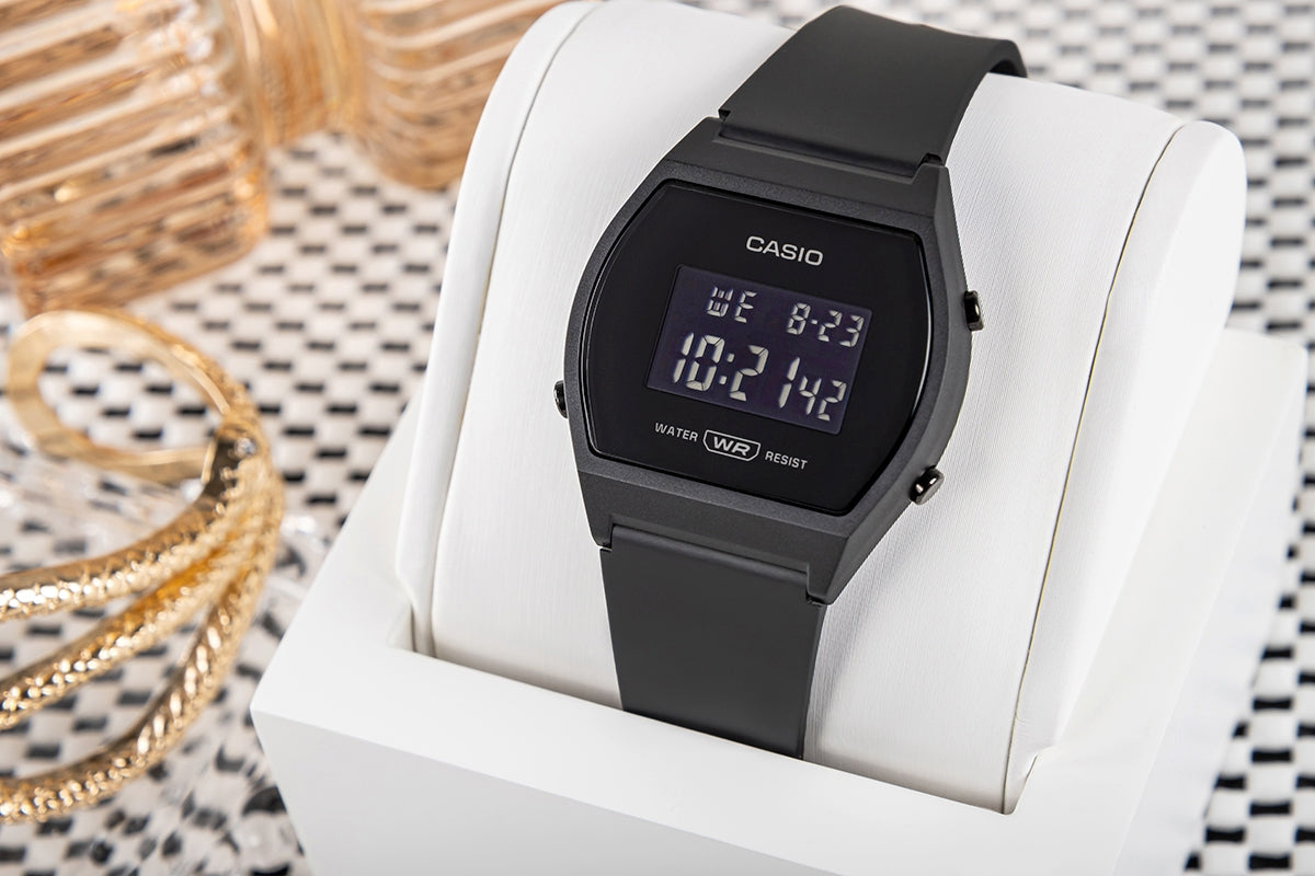 Casio LW-204-1BEF Damenuhr Schwarz Unisex + Box