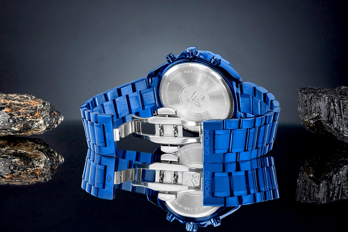 Giewont Chronograph Saphir Herrenuhr Blau GW7290-B5