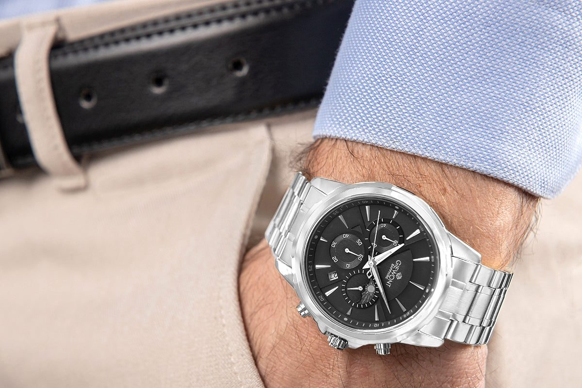 Giewont Chronograph Sapphire Men's Watch Silver GW9460-B2