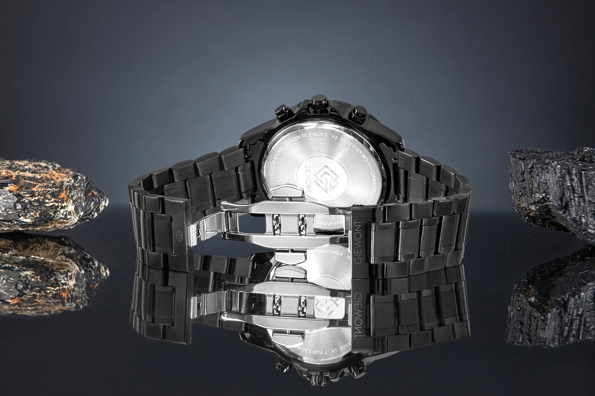Giewont Chronograph Sapphire Men's Watch Black GW9460-B1