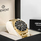 Herrenuhr Giewont Chronograph Saphir Gold Schwarz GW3970-B7