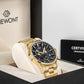 Herrenuhr Giewont Chronograph Saphir Gold Schwarz GW4580-B4
