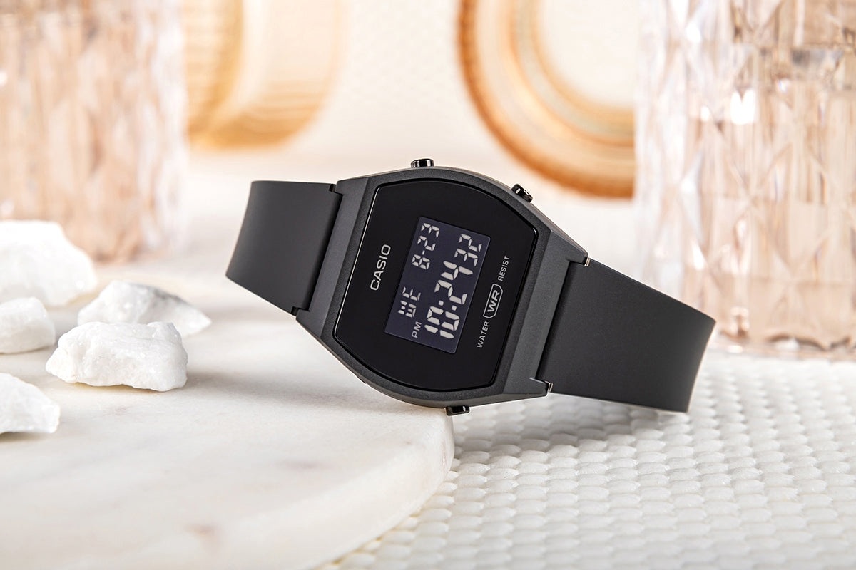Casio LW-204-1BEF Damenuhr Schwarz Unisex + Box