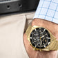 Herrenuhr Giewont Chronograph Saphir Gold Schwarz GW3970-B7