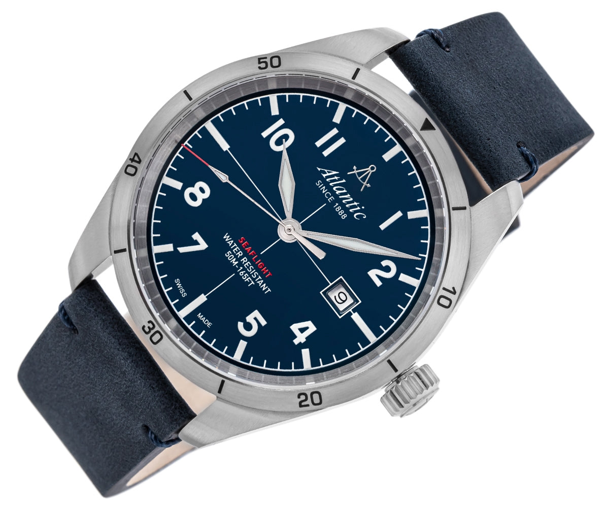Herrenuhr Atlantic Seaflight 70351.41.55 + BOX