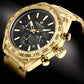Zegarek Męski Giewont Chronograph Sapphire Złoto Czarny GW9580-B4