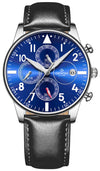 Zegarek Męski Giewont Chronograph Sapphire Czarno Niebieski GW5630-A3