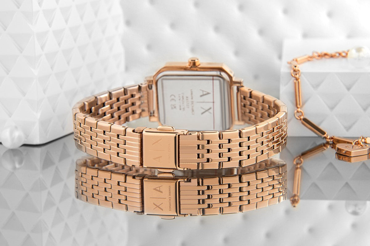 Zegarek Damski + Bransoletka ARMANI EXCHANGE AX7164SET + BOX