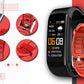 Smartwatch GIEWONT Czarno Czerwony 2 Paski GW200-1
