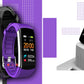 Smartwatch GIEWONT Czarno Fioletowy 2 Paski GW200-3
