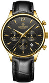 Zegarek Męski Giewont Chronograph Sapphire Czarno Złoty GW6310-A4