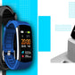 Smartwatch GIEWONT Czarno Niebieski 2 Paski GW200-7