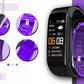 Smartwatch GIEWONT Czarno Fioletowy 2 Paski GW200-3