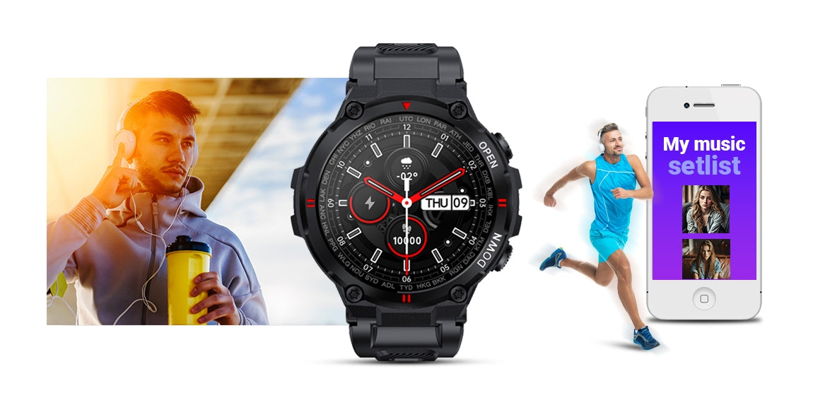 Smartwatch GIEWONT Czarny GW430-1