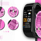 Smartwatch GIEWONT Czarno Różowy 2 Paski GW200-4