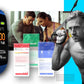 Smartwatch GIEWONT Czarno Niebieski 2 Paski GW200-7
