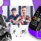 Smartwatch GIEWONT Czarno Fioletowy 2 Paski GW200-3