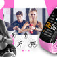 Smartwatch GIEWONT Czarno Różowy 2 Paski GW200-4