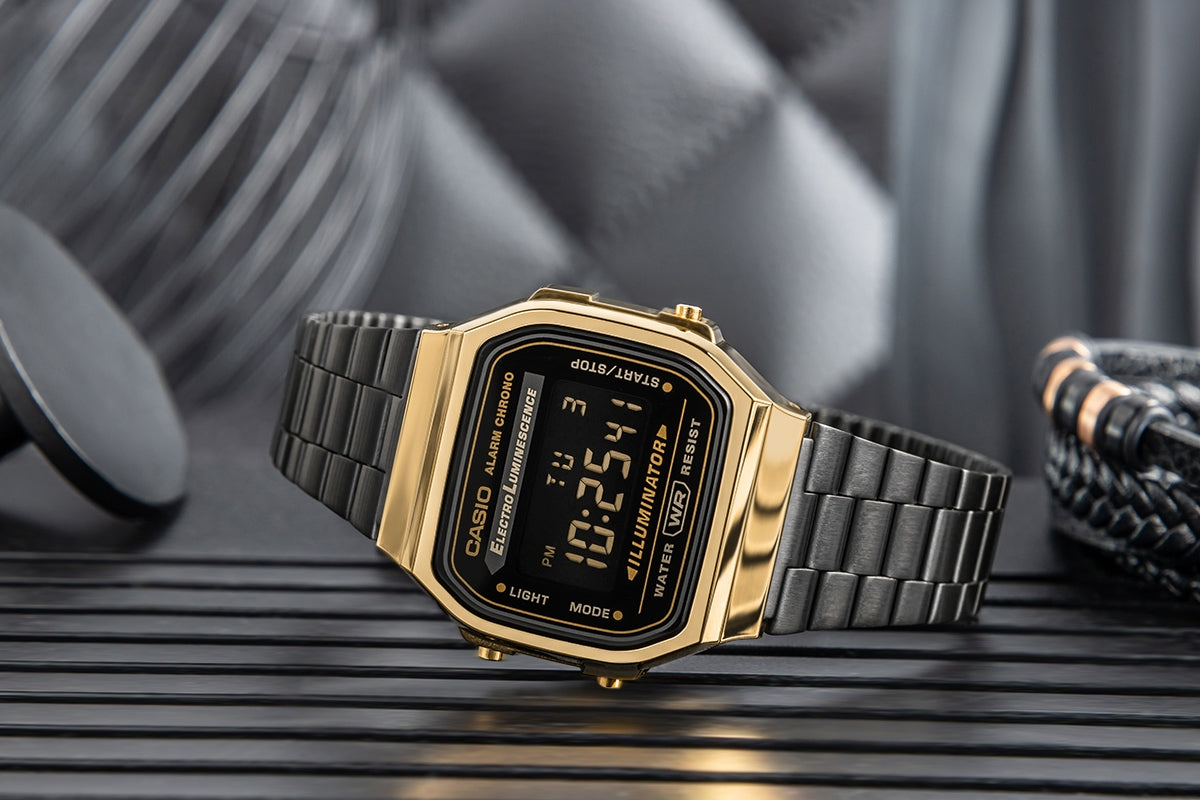 Herrenuhr CASIO Vintage A168WEGB-1BEF + BOX