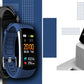 Smartwatch GIEWONT Czarno Granatowy 2 Paski GW200-6