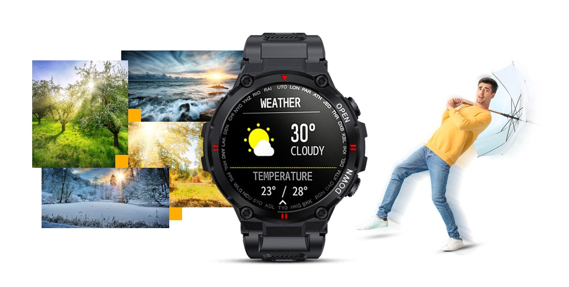 Smartwatch GIEWONT Czarny GW430-1