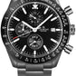 Giewont Men's Chronograph Sapphire Watch Black GW8720-B1
