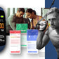 Smartwatch GIEWONT Czarno Granatowy 2 Paski GW200-6