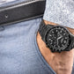 Giewont Men's Chronograph Sapphire Watch Black GW3520-B1