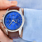 Zegarek Męski Giewont Chronograph Sapphire Srebrno Niebieski GW7650-A5