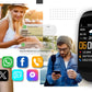 Smartwatch GIEWONT Czarno Biały 2 Paski GW200-2