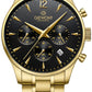 Herrenuhr Giewont Chronograph Saphir Gold Schwarz GW6310-B4