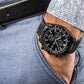 Giewont Men's Chronograph Sapphire Watch Black GW8720-B1
