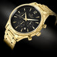 Herrenuhr Giewont Chronograph Saphir Gold Schwarz GW6310-B4