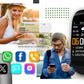 Smartwatch GIEWONT Czarno Zielony 2 Paski GW200-5