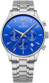Zegarek Męski Giewont Chronograph Sapphire Srebrno Niebieski GW6310-B3