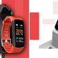 Smartwatch GIEWONT Czarno Czerwony 2 Paski GW200-1
