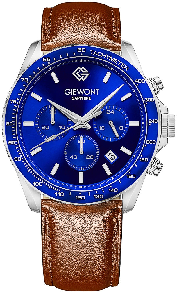 Herrenuhr Giewont Chronograph Saphir Braun-Blau GW3520-A5