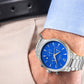 Zegarek Męski Giewont Chronograph Sapphire Srebrno Niebieski GW6310-B3